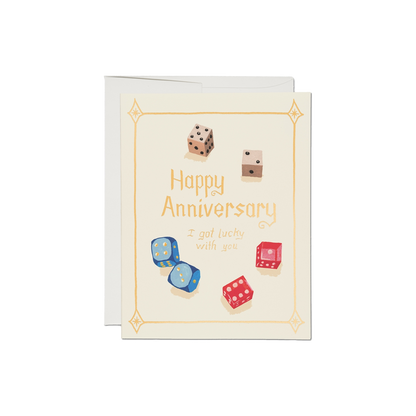 Lucky Dice Anniversary Card