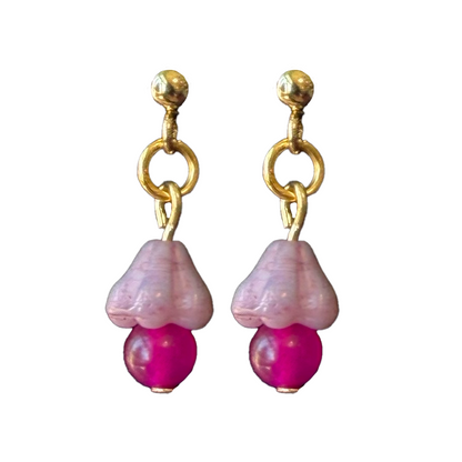 Mini Mushroom Dangle Earrings