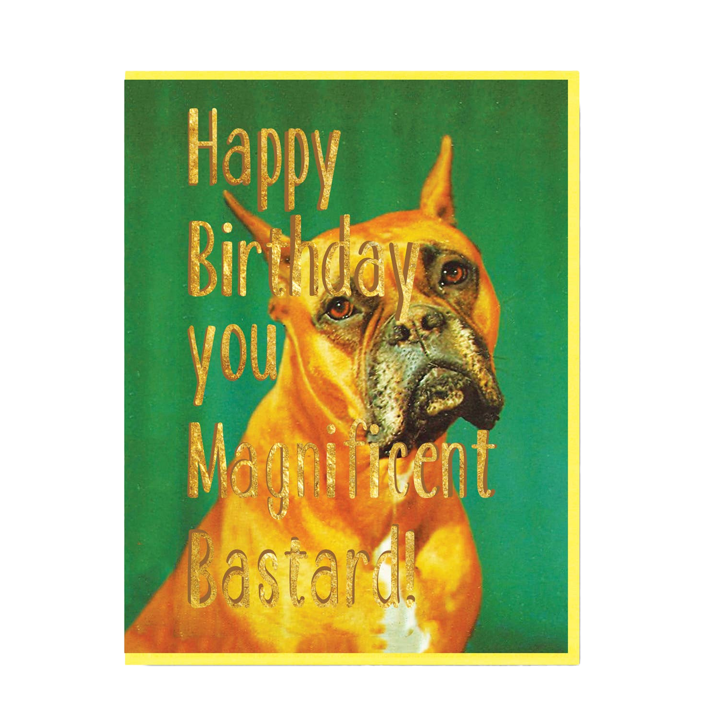 Happy Birthday Magnificent Bastard Birthday Card