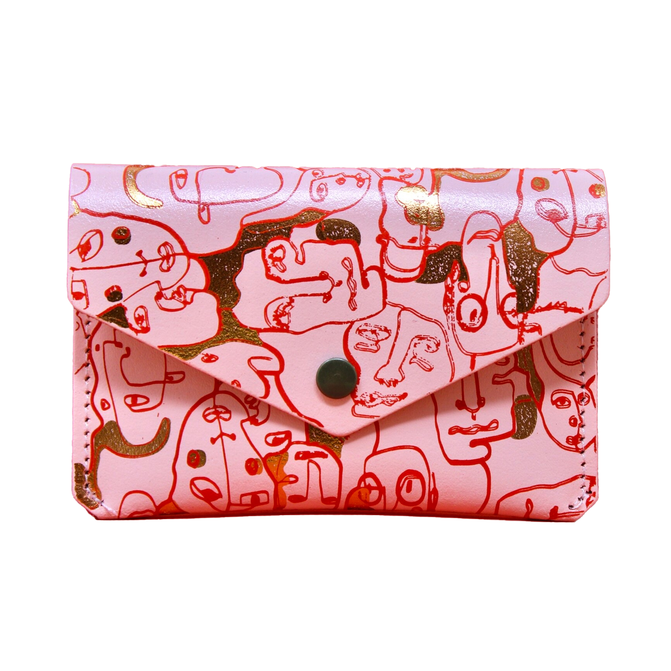 Many Faces Popper Purse