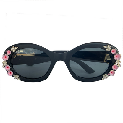 Flower Vine Round Sunglasses