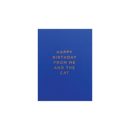 Me and the Cat Birthday Card