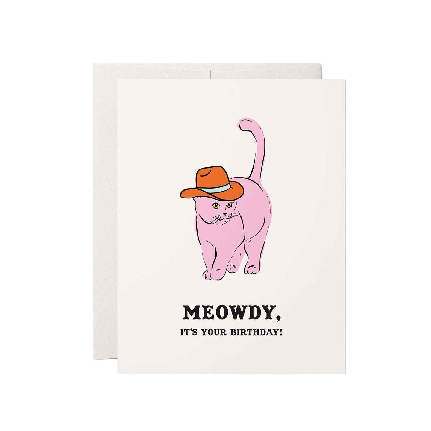 Meowdy Birthday Card