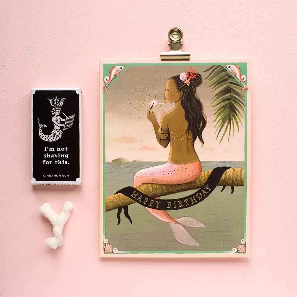 Mermaid Birthday Card