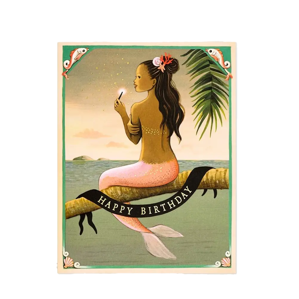 Mermaid Birthday Card