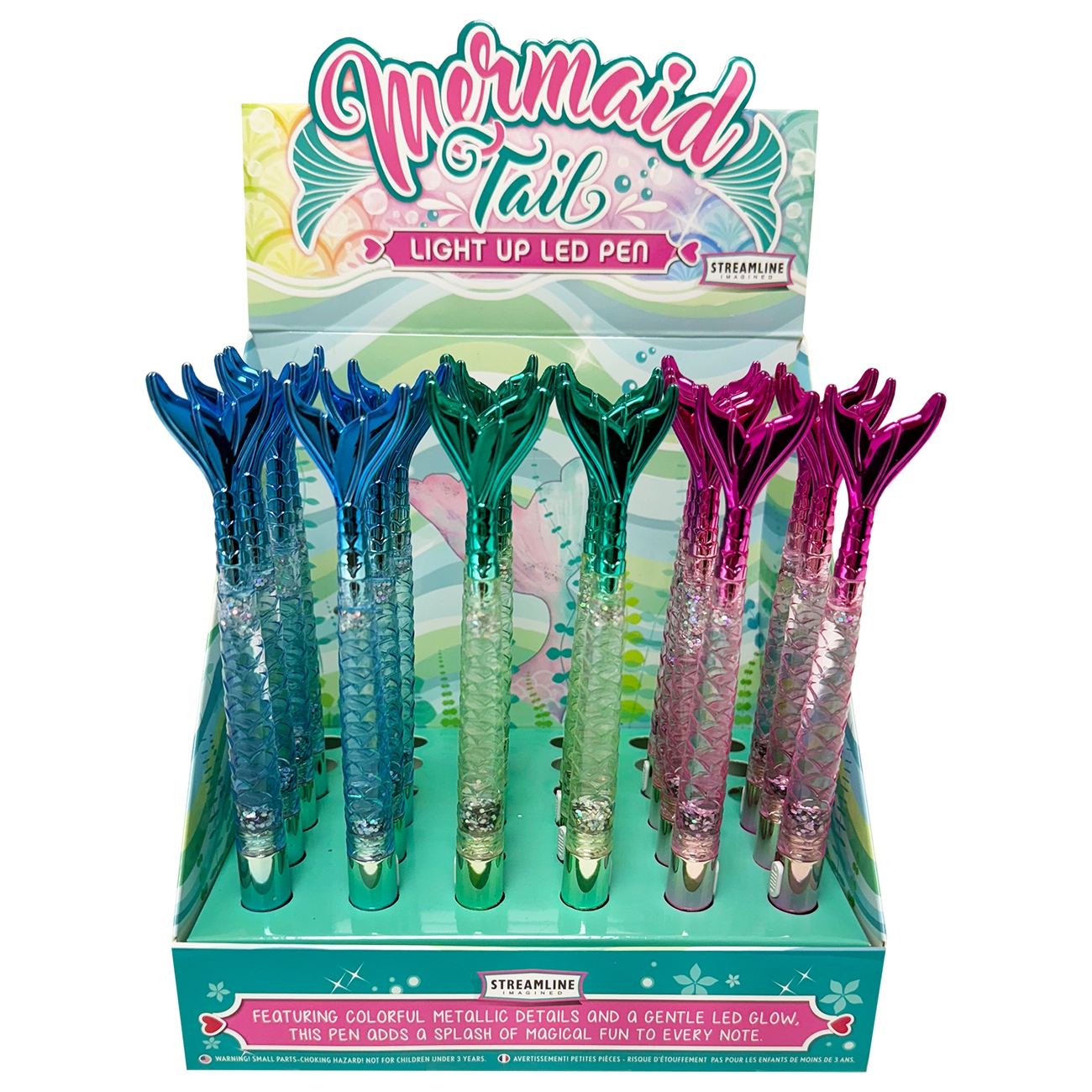 Mermaid Led Light Up Pens