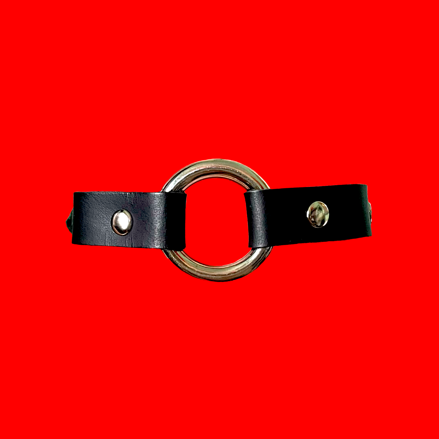 Upcycled Leather Micro Mini O-Ring Cuff