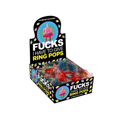 Fucks I Have to Give Middle Finger Ring Pop