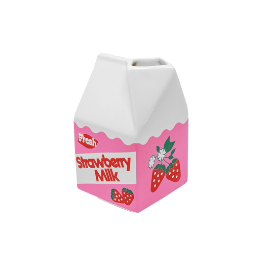 Strawberry Milk Ceramic Vase