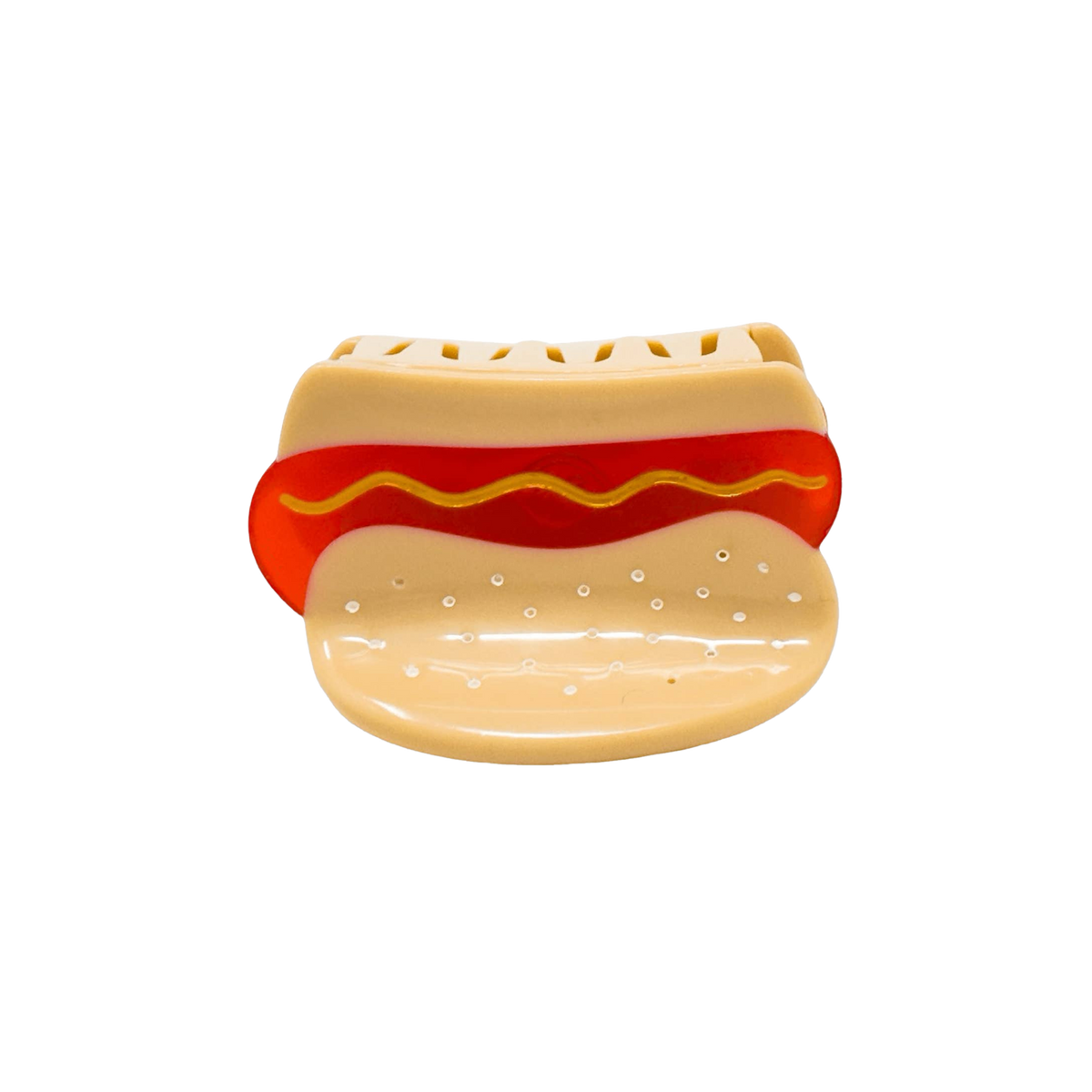 Mini Hot Dog Hair Claw Clip