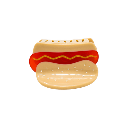 Mini Hot Dog Hair Claw Clip