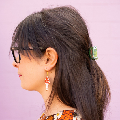 Froggy Mini Hair Claw Clip