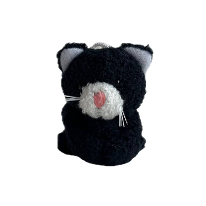 Mini Plush Kitty - Black & White