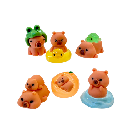 Capybara Miniature Figurines