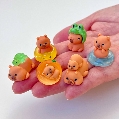 Capybara Miniature Figurines