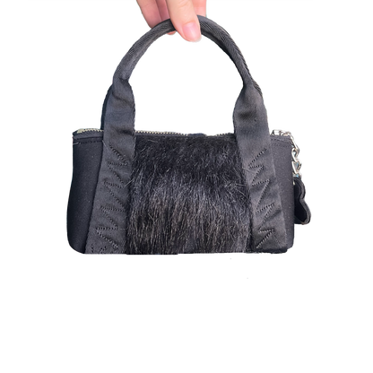 Itty Bitty Furry Zipper Tote