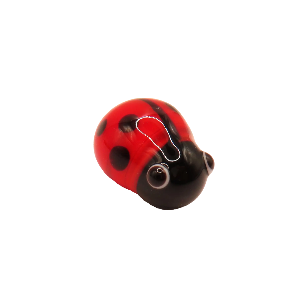 Glass Lady Bug Figurine