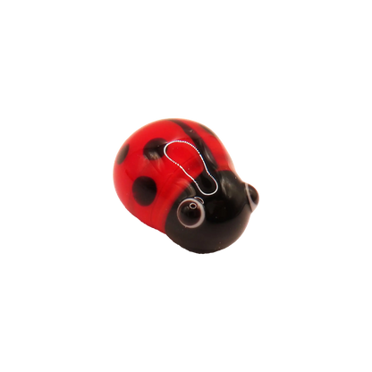 Glass Lady Bug Figurine