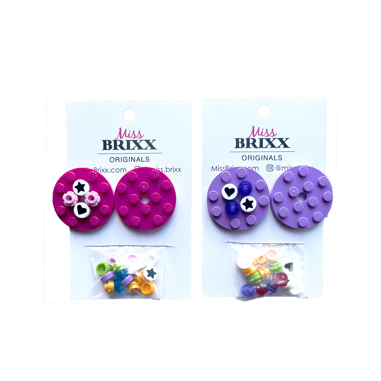 Miss Brixx Circle Design Your Own Post Earrings