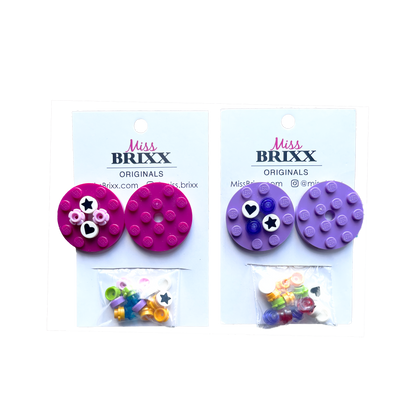 Miss Brixx Circle Design Your Own Post Earrings