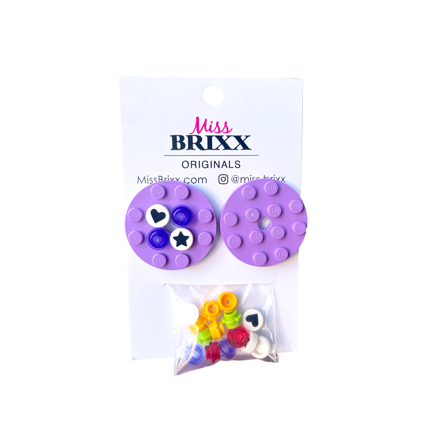 Miss Brixx Circle Design Your Own Post Earrings