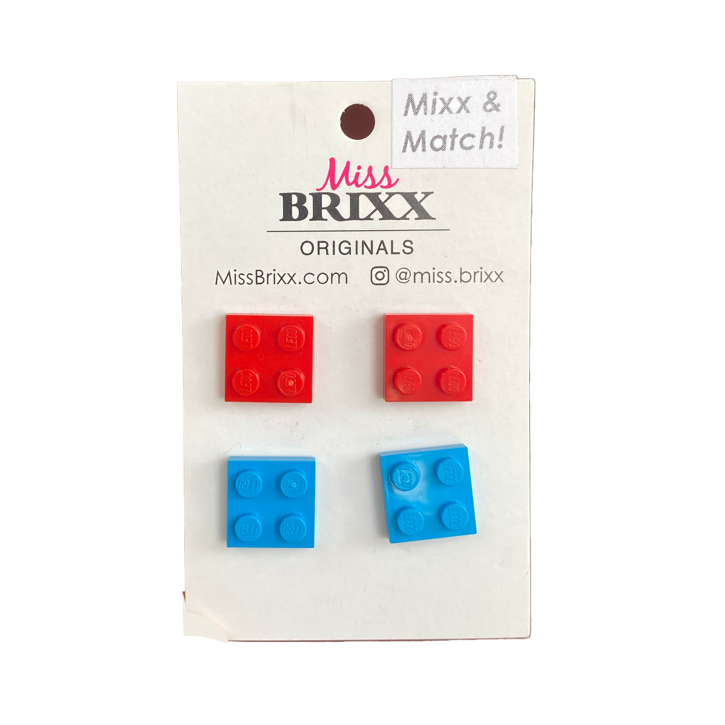 Miss Brixx Mix & Match Square Post Earring Set of Two
