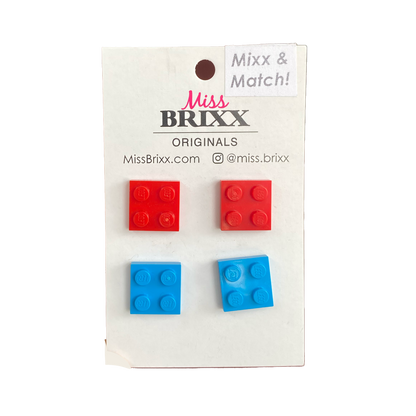 Miss Brixx Mix & Match Square Post Earring Set of Two