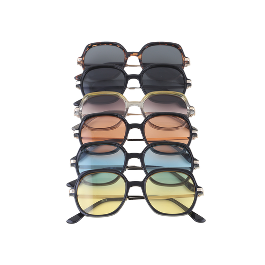 Modern Boxy Gradient Sunglasses