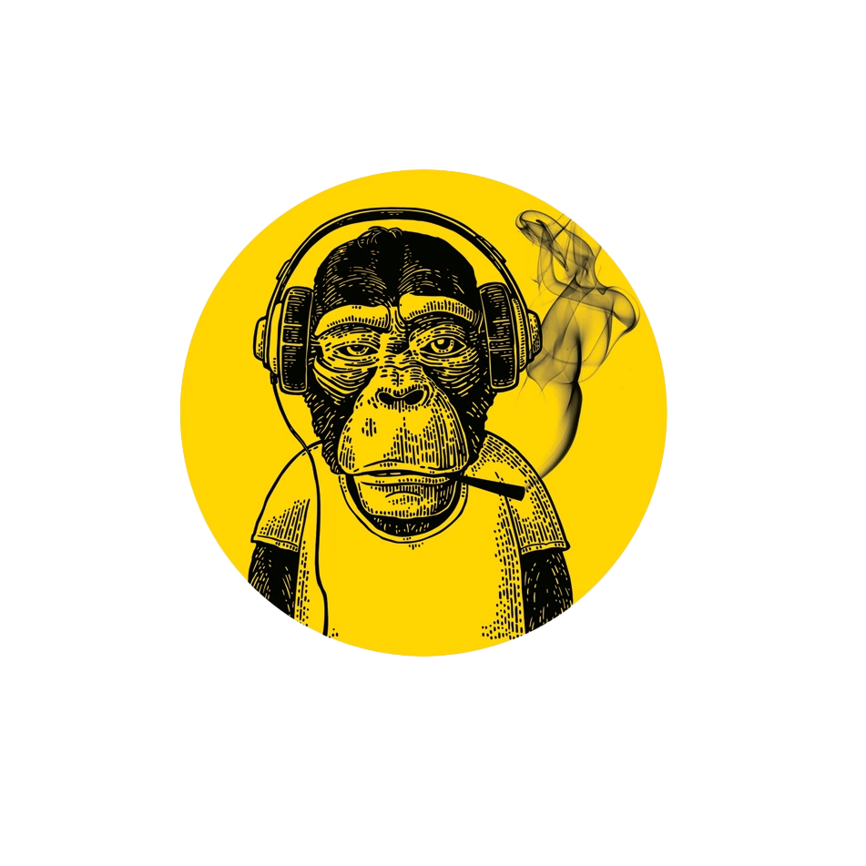 Chill Monkey Sticker