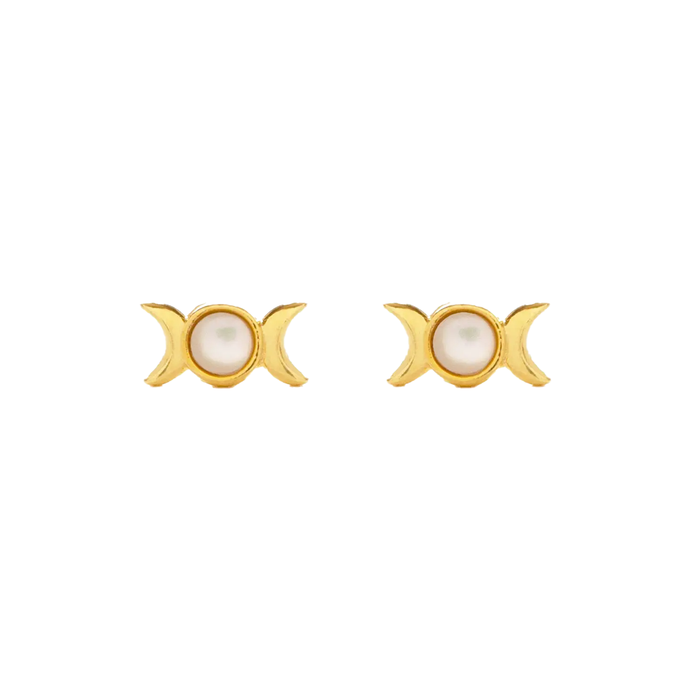Moon Phases Post Earrings
