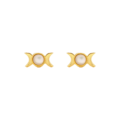 Moon Phases Post Earrings