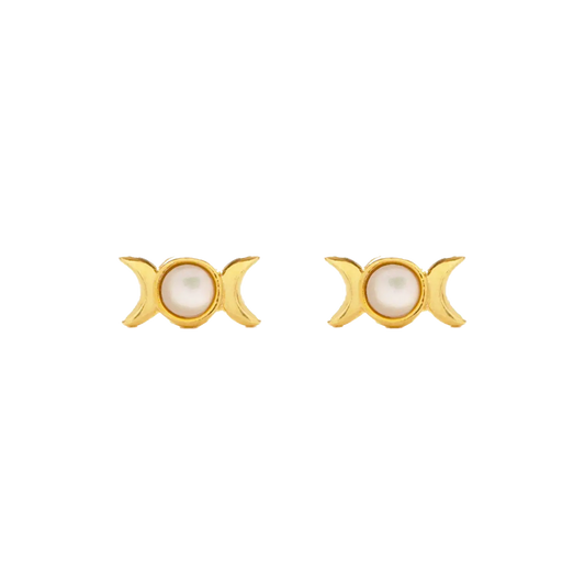 Moon Phases Post Earrings