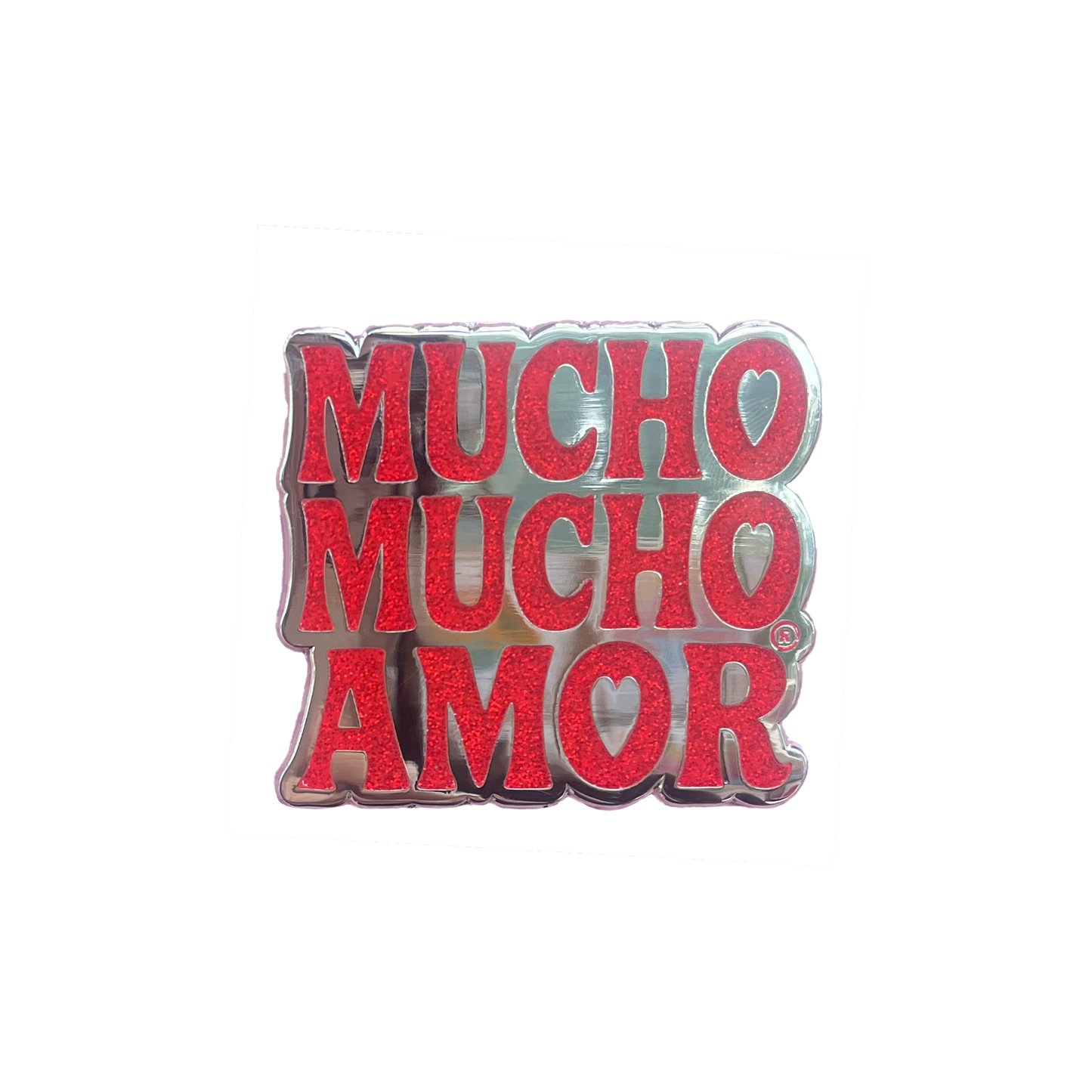Walter Mercado Mucho Mucho Amor Glitter Enamel Pin