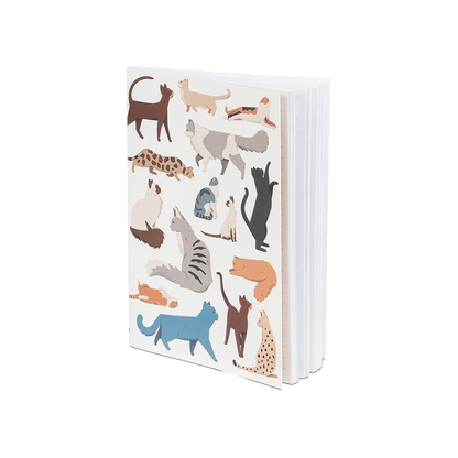 Multi Cats Lines Notebook