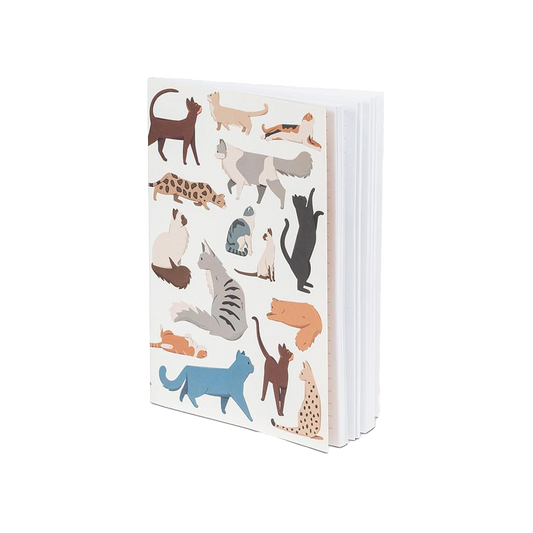 Multi Cats Lines Notebook