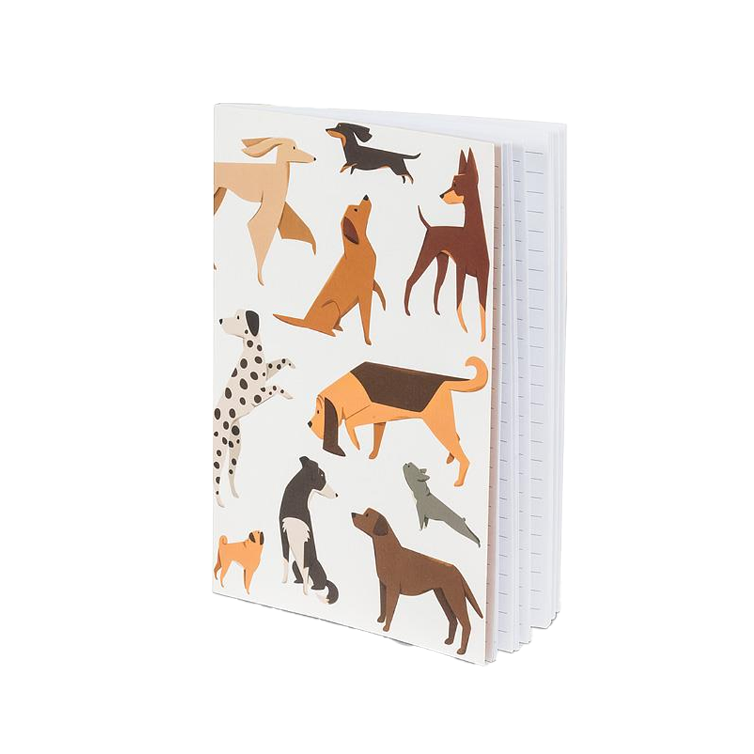 Multi Dog Lined Notebook