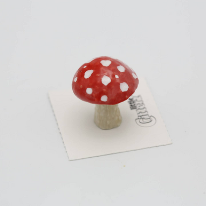 Parasol Toadstool Porcelain Miniature