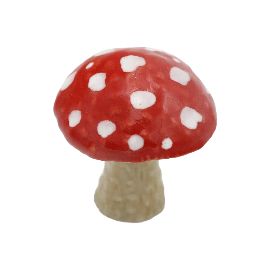 Parasol Toadstool Porcelain Miniature