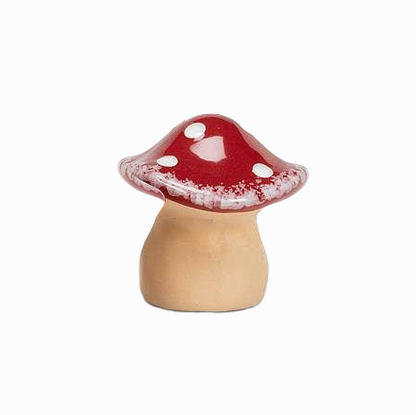 Dot Mushroom Ceramic Figurine