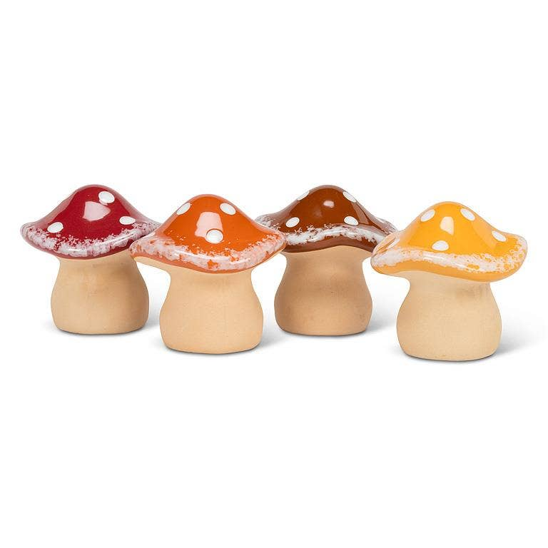 Dot Mushroom Ceramic Figurine