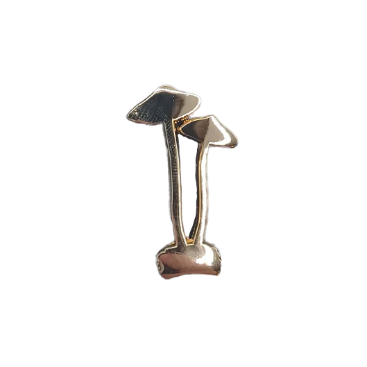 Gold Mushrooms Pin