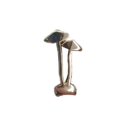 Gold Mushrooms Pin