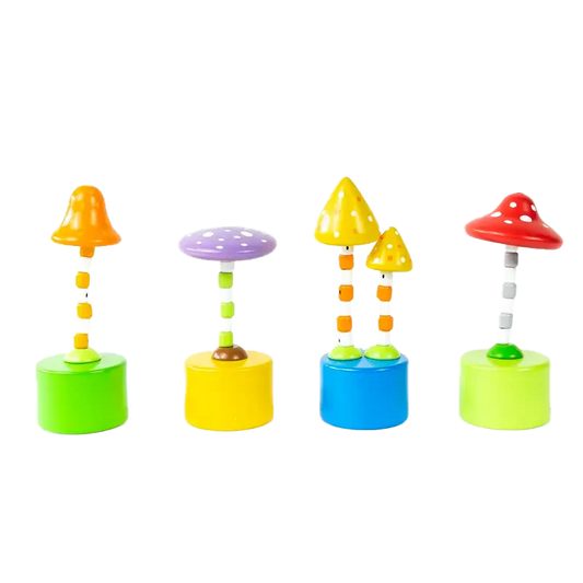 Mushroom Push Puppets
