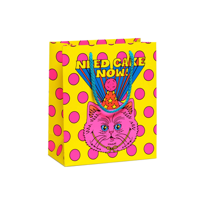 Need Cake Now Medium Gift Bag