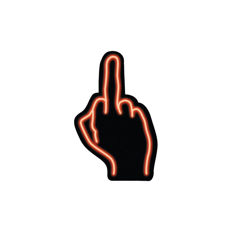 Neon Finger Sticker