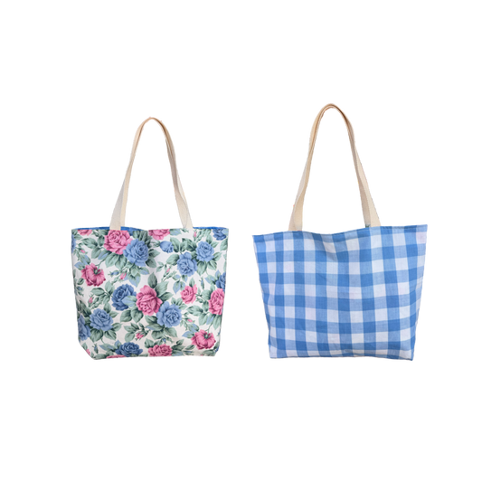 A Rosy Picnic Reversible Tote