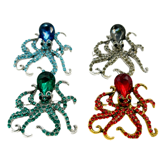 Octopus Brooch