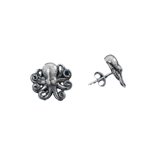 Baby Octopus Post Earrings