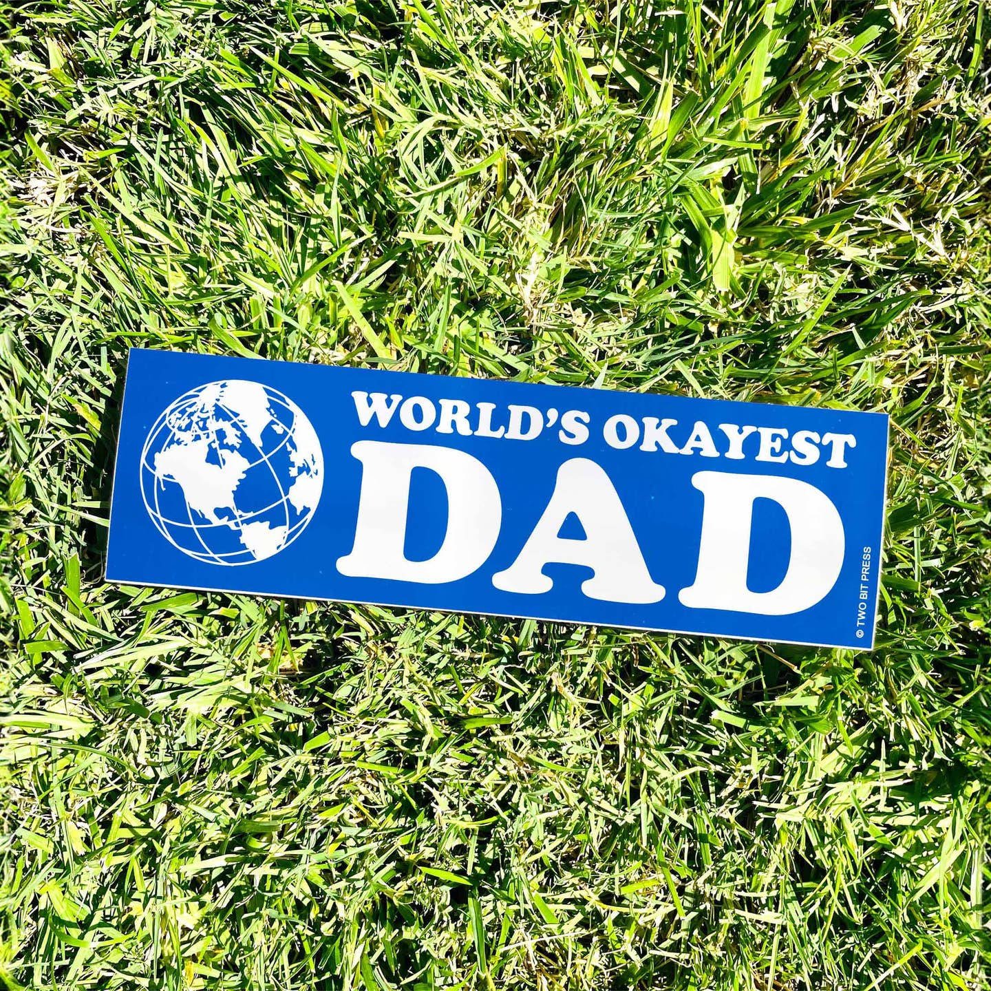 World's Okayest Dad Bumper Sticker