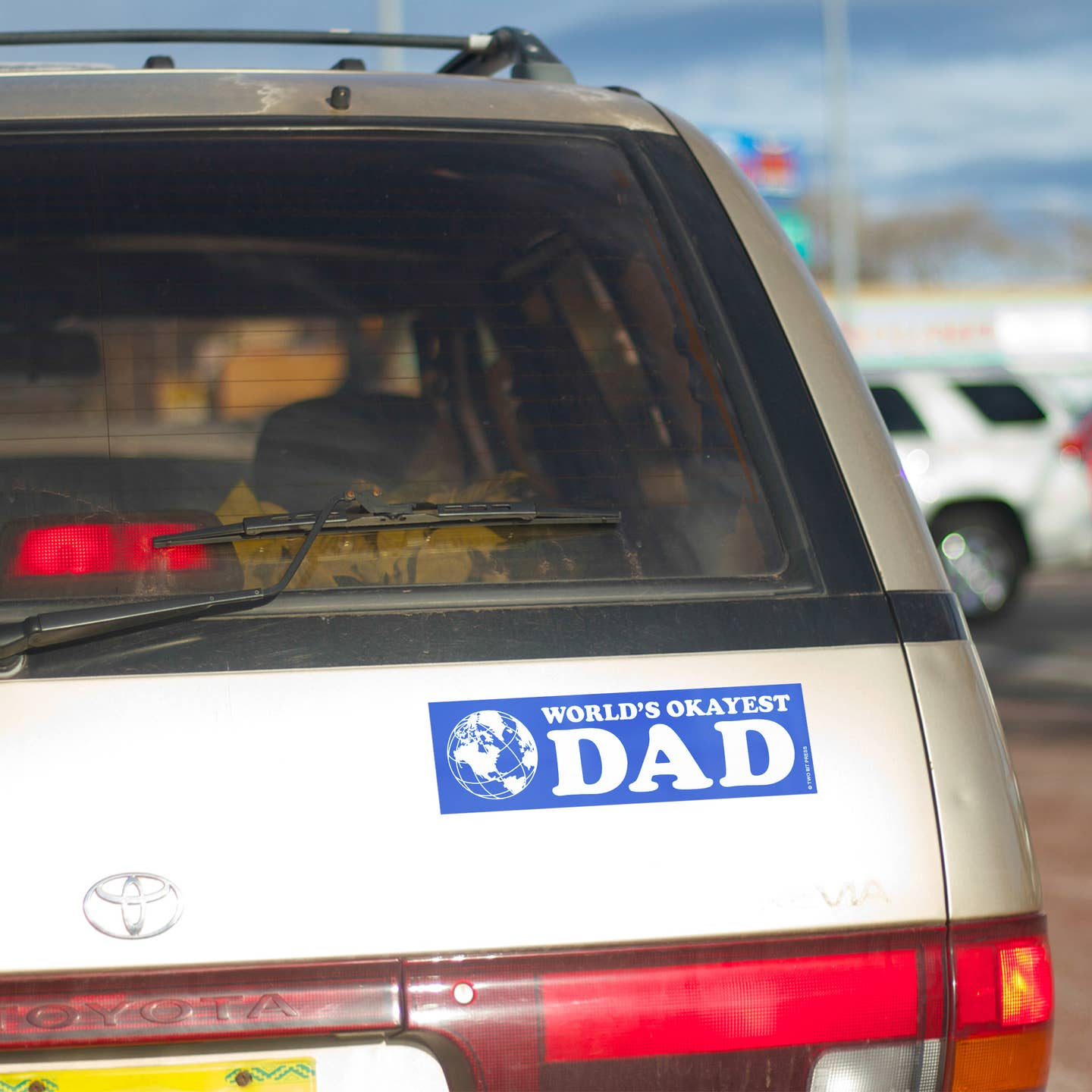 World's Okayest Dad Bumper Sticker